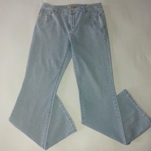 Indigo Palms Women's Dallas Mid-Rise Boot Jeans Size 10 Regular Light Wash